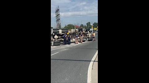 Truck Rollover In Mississauga