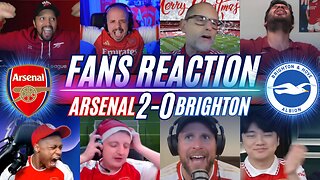 ARSENAL FANS REACTION TO ARSENAL 2-0 BRIGHTON | PREMIER LEAGUE