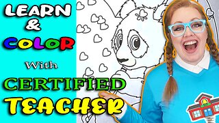 Learn and Color w/ Certified Teacher | Colors animals spelling numbers | preschool learning
