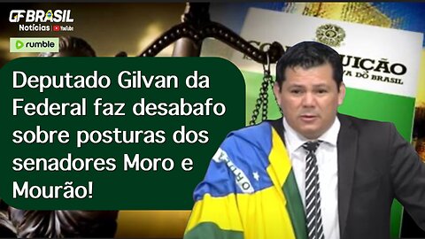 Deputado Gilvan da Federal faz desabafo sobre posturas dos senadores Moro e Mourão!