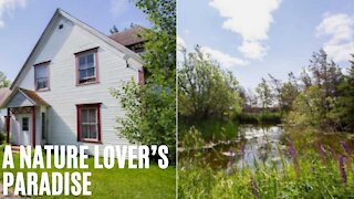 This 4-Bedroom House For Sale In New Brunswick Has A Huge Backyard Pond & Costs Just $85K