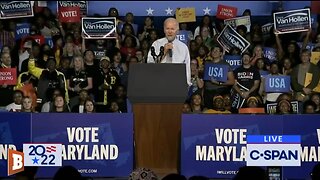 EARLIER: President Biden Campaigning in Maryland on the Eve of Midterm Election Day...