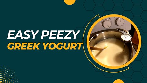 How to make Greek Yogurt on the stove top