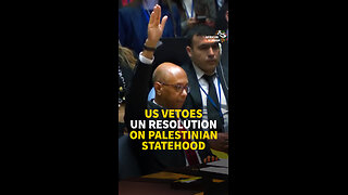 US VETOES UN RESOLUTION ON PALESTINIAN STATEHOOD