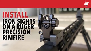Install BUIS on a Ruger Precision Rimfire rifle