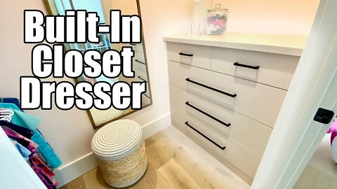 DIY Built-In Dresser for Walk-in Closet!