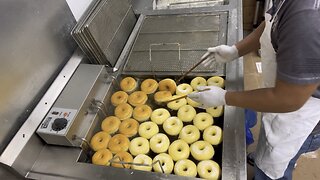 Learning to fry glazed donuts