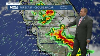 FORECAST: Scattered showers & storms set for Monday afternoon