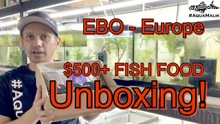 EBO Fish Food Unboxing!!! #AquaMalik #FishFood for #ZebraPleco #Angelfish #Discus #Pleco #Breeding