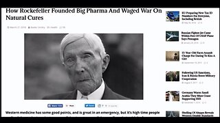 How Rockefeller FOUNDED 'Big Pharma' & waged WAR on NATURAL cures!