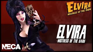 NECA Toys Elvira Mistress of the Dark Retro Cloth Elvira Figure @The Review Spot