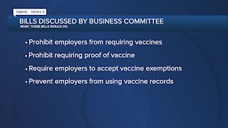 Legislature discusses vaccine, mask mandate legislation