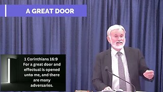 God's open door - will you step in?