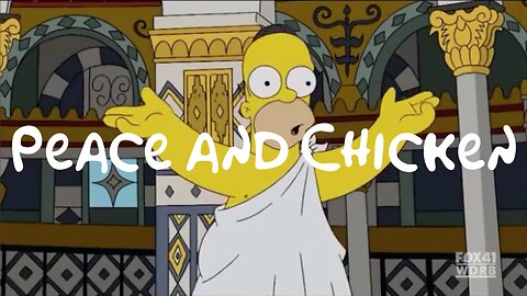 Homer Simpson - Peace and Chicken