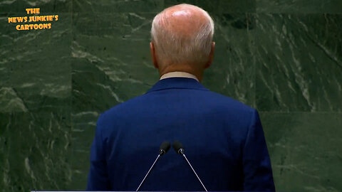 Biden UN teleprompter show.