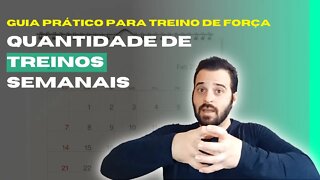 GUIA PRÁTICO PARA TREINO DE FORÇA | #3 QUANTIDADE DE TREINOS SEMANAIS