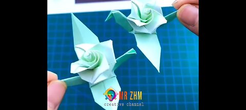 HOW TO MAKE DUCK FLOWERS WITH ORIGAMI PAPER