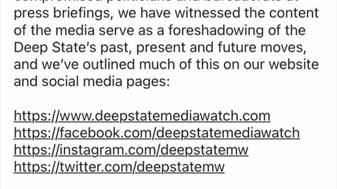 Join Deep State Media Watch As An Independent Journalist. Help Take Down The Globalist NWO Agenda.