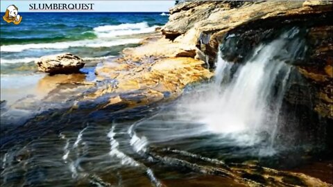 INSTANT RELAXATION: Calming Coastal Waterfall. For Meditation, Ambience, Study, Sleep & More.