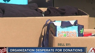 Donations for Kansas City organization low ahead of giveaway to homeless