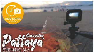 AMAZING SUNSET TIME-LAPSE FROM PATTAYA BEACH ROAD THAILAND