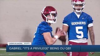 Dillon Gabriel speaks on being OU's QB1