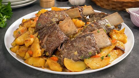 Delicious BRAISED Beef Ribs || Slow Cooked BEEF RIBS with Potato. Recipe by Always Yummy!