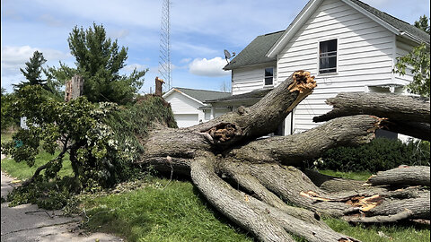 Tornado Aftermath Damage in Perry, Michigan
