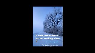 A walk in the silence…but not walking alone🎚️