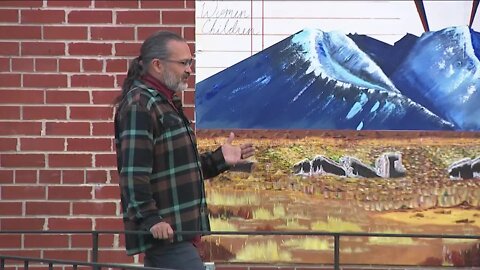 New Denver mural supports effort to rename Mt. Evans