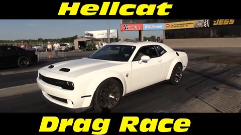 Dodge Challenger Hellcat Drag Race Wednesday Night Drags