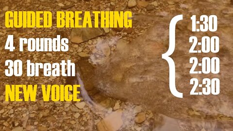 Guided Breathing - 4 FAST rounds [new voice] with SADHGURU chanting OM Mantra (AUM)