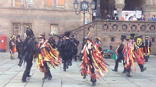 Powderkegs Border Morris - Dancing - Chester - 2014