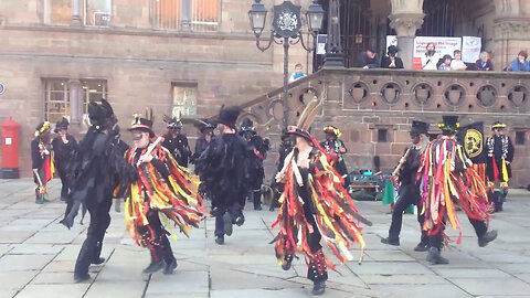 Powderkegs Border Morris - Dancing - Chester - 2014