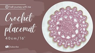 40cm/16' Crochet Mandala doily/placemat