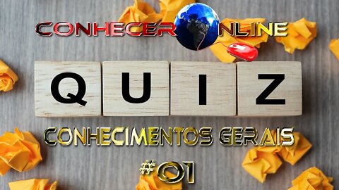 🌎 Quiz Conhecer Online #01| Conhecimentos Gerais | Quiz Com Vídeo | 2021