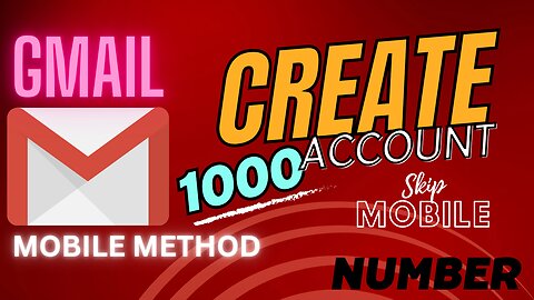 How to create unlimited Gmail account without phone number
