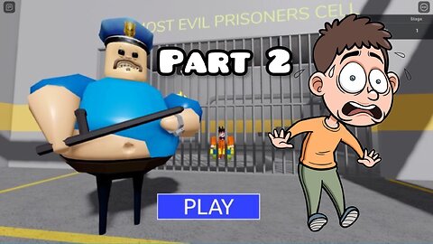 Escaping from a BARRY'S PRISON RUN || HARD MODE Walkthrough || Part 2