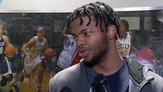 Marquette players react to win