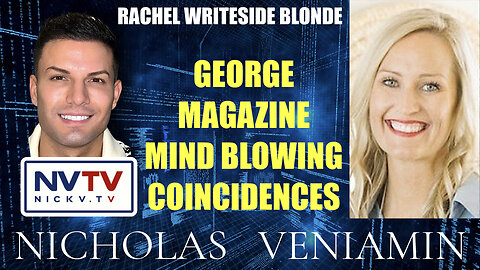Rachel Writeside Blonde Discusses George Magazine Mind Blowing Coincidences with Nicholas Veniamin