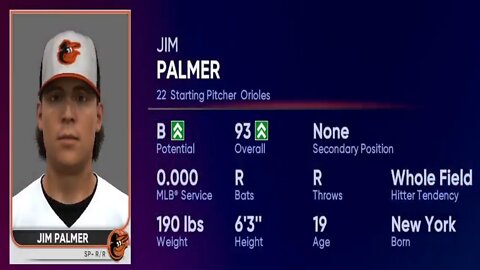 How To Create Jim Palmer MLB The Show 22
