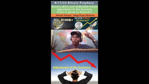 $100k+ Bitcoin BTC, Silver to Skyrocket, Adjustment to Economy prophecy Manuel Johnson 8/17/22