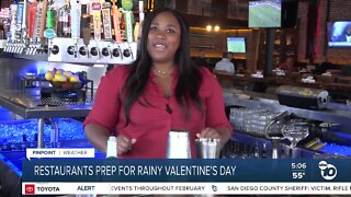 Local restaurants prepare for a rainy Valentine’s Day