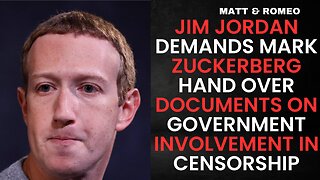 Jim Jordan Demands Mark Zuckerberg Hand Over Documents on Government Involvement in Censorship