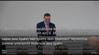 Misteriöse Stimme unterbricht Politiker Jens Spahn