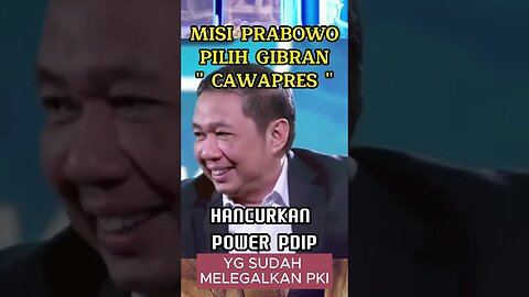 Prabowo : Pilih GIBRAN sebagai CAWAPRES agar PDIP tak memiliki POWER