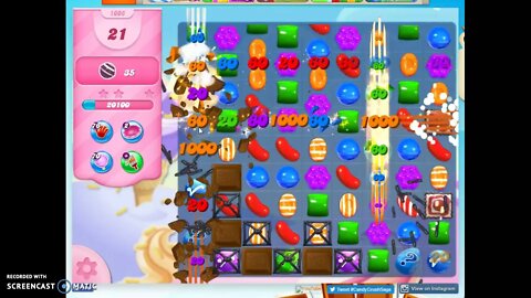 Candy Crush Level 1006 Audio Talkthrough, 3 Stars 0 Boosters