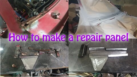 How to make a car repair panel | Scuttle Repair | Ford Escort | Restoration | Rust Removal | Welding