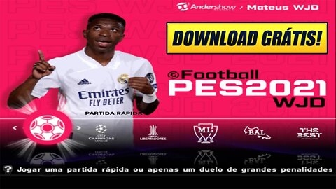 PES 2021 PS2 BRASILEIRÃO ATUALIZADO GRÁTIS EDITOR WJD GAMEPLAY FULL HD (1080p 60fps )