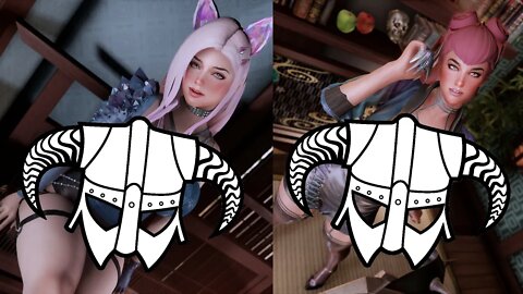 Skyrim [COCO] Ahri & Evelynn Hollywood Released for CBBE/UNP/BHUNP LE & SSE